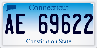CT license plate AE69622