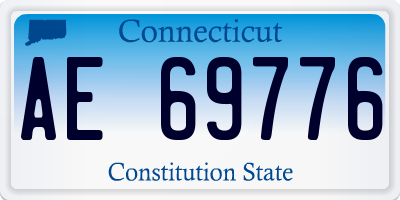 CT license plate AE69776
