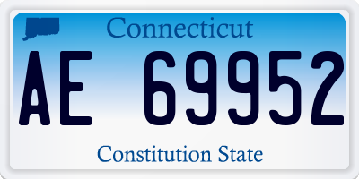 CT license plate AE69952
