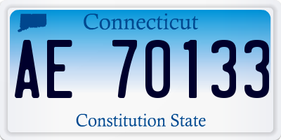 CT license plate AE70133