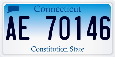 CT license plate AE70146