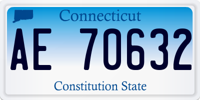 CT license plate AE70632