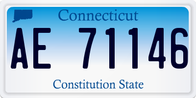 CT license plate AE71146