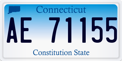 CT license plate AE71155