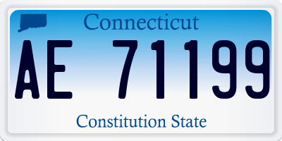 CT license plate AE71199