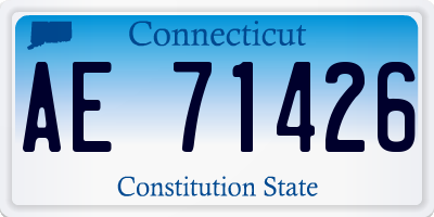 CT license plate AE71426