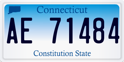 CT license plate AE71484