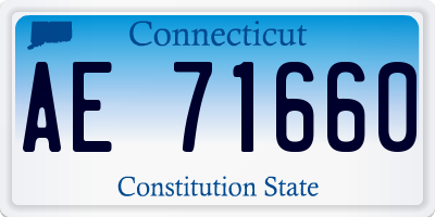 CT license plate AE71660