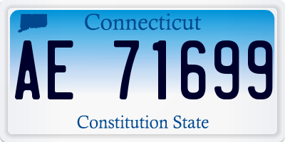 CT license plate AE71699