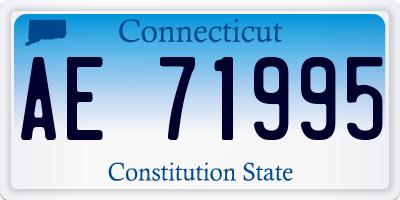 CT license plate AE71995