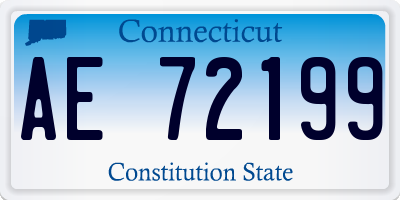 CT license plate AE72199