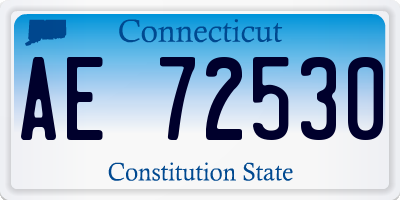 CT license plate AE72530