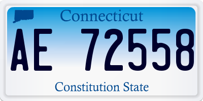 CT license plate AE72558