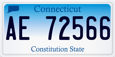 CT license plate AE72566