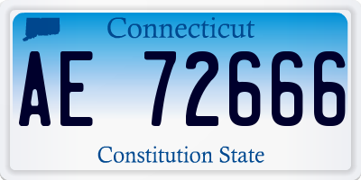 CT license plate AE72666