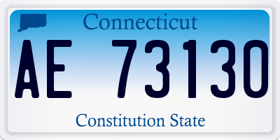 CT license plate AE73130