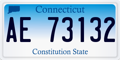CT license plate AE73132