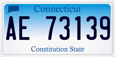 CT license plate AE73139