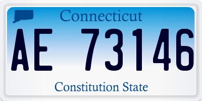 CT license plate AE73146