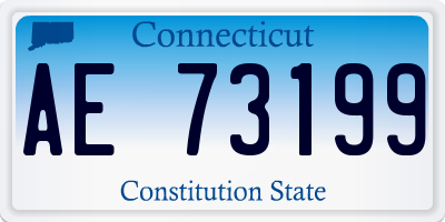 CT license plate AE73199