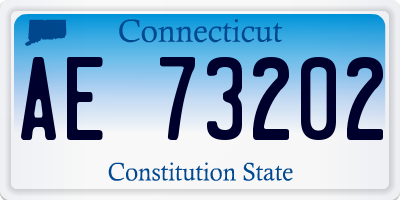CT license plate AE73202