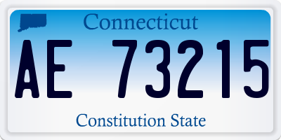 CT license plate AE73215