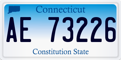 CT license plate AE73226
