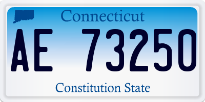 CT license plate AE73250