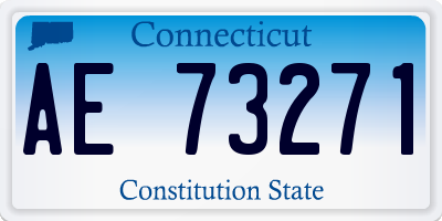 CT license plate AE73271