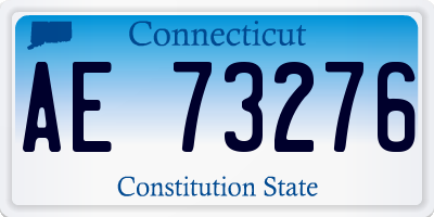 CT license plate AE73276