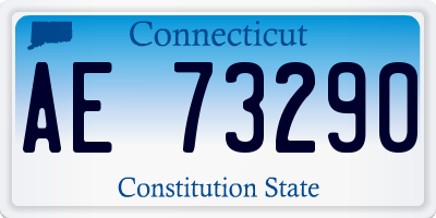 CT license plate AE73290