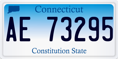 CT license plate AE73295
