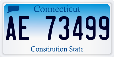 CT license plate AE73499