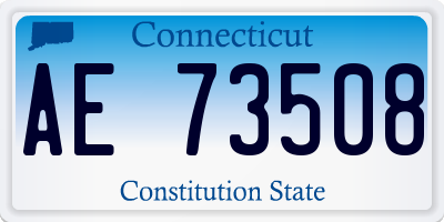 CT license plate AE73508