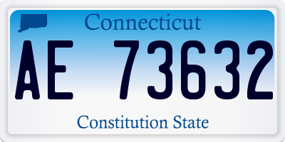 CT license plate AE73632
