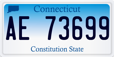 CT license plate AE73699