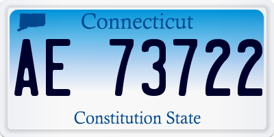 CT license plate AE73722