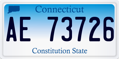 CT license plate AE73726
