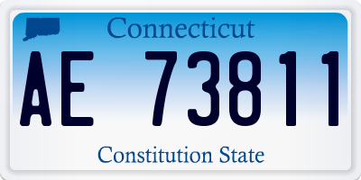 CT license plate AE73811