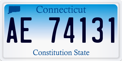 CT license plate AE74131