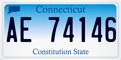 CT license plate AE74146