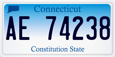 CT license plate AE74238