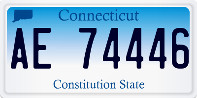CT license plate AE74446