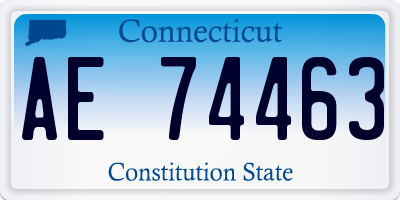 CT license plate AE74463