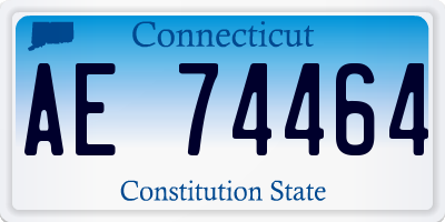 CT license plate AE74464