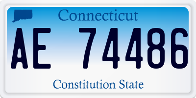 CT license plate AE74486