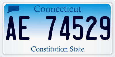 CT license plate AE74529
