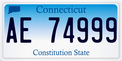 CT license plate AE74999