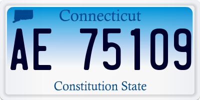 CT license plate AE75109