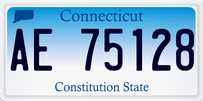 CT license plate AE75128